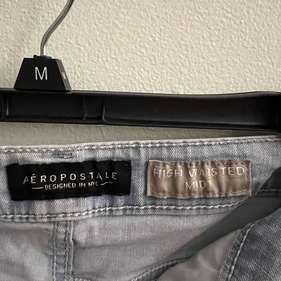 Aeropostale High Wasted MIDI Jean Shorts - Picture 4 of 4